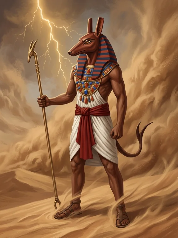 Set of the Desert, god of storms and red lands