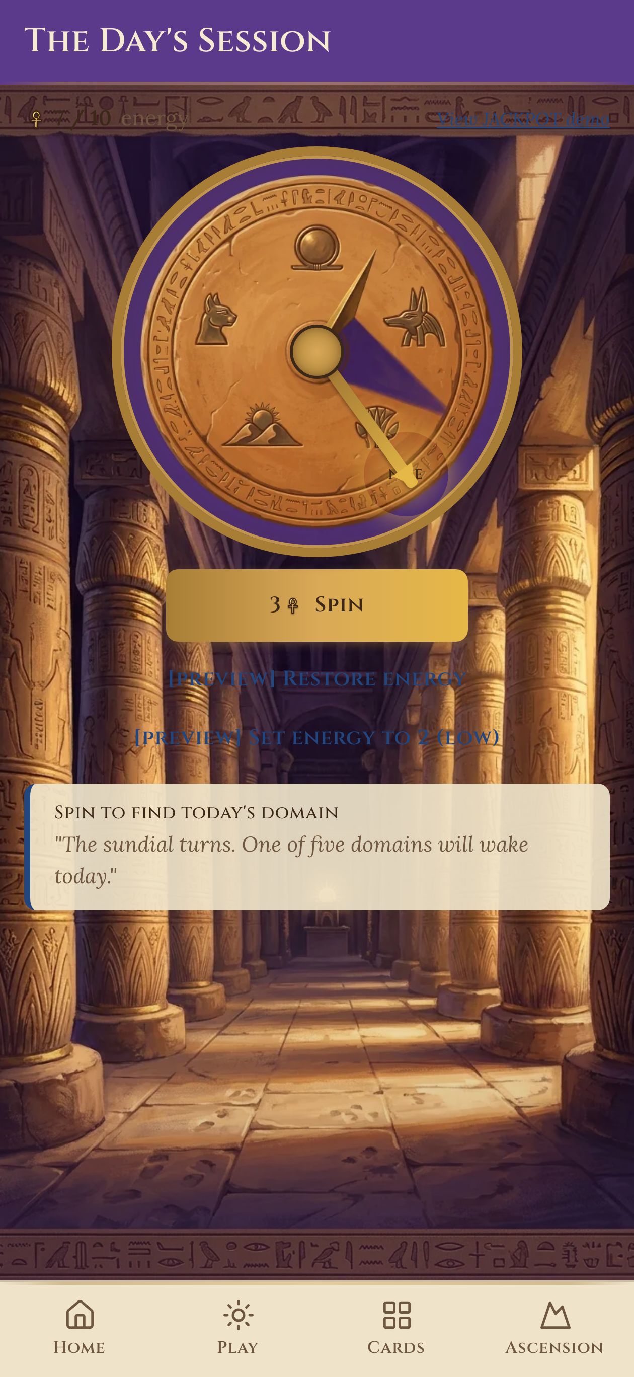 A daily play session in the temple